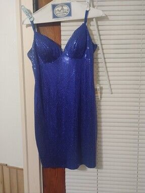 Macy's Slim Blue Dress